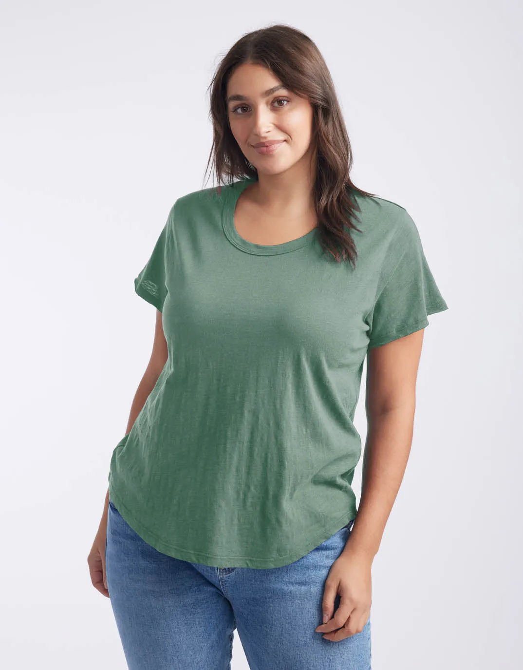 Original Round Neck T-Shirt - Thyme