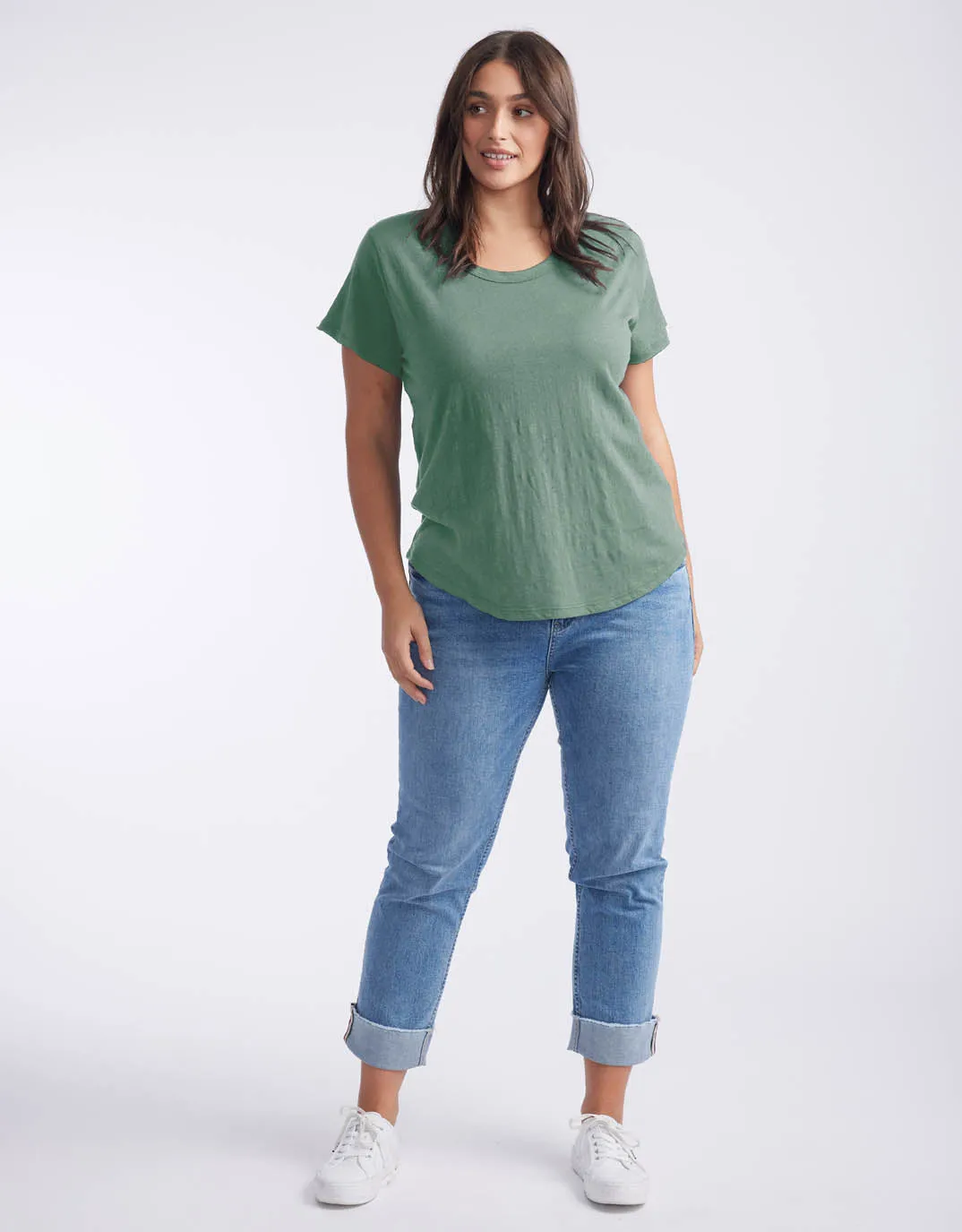 Original Round Neck T-Shirt - Thyme