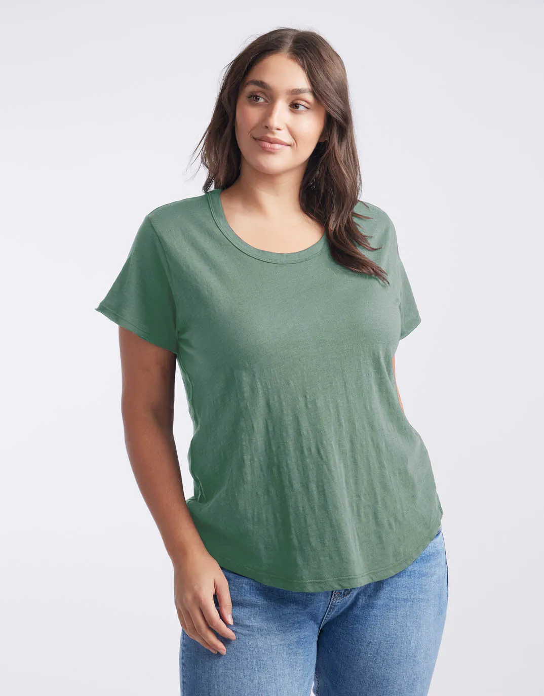 Original Round Neck T-Shirt - Thyme