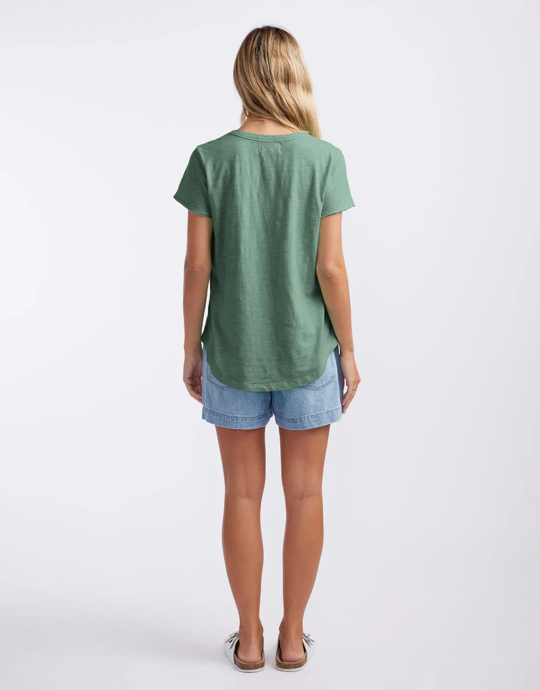 Original Round Neck T-Shirt - Thyme