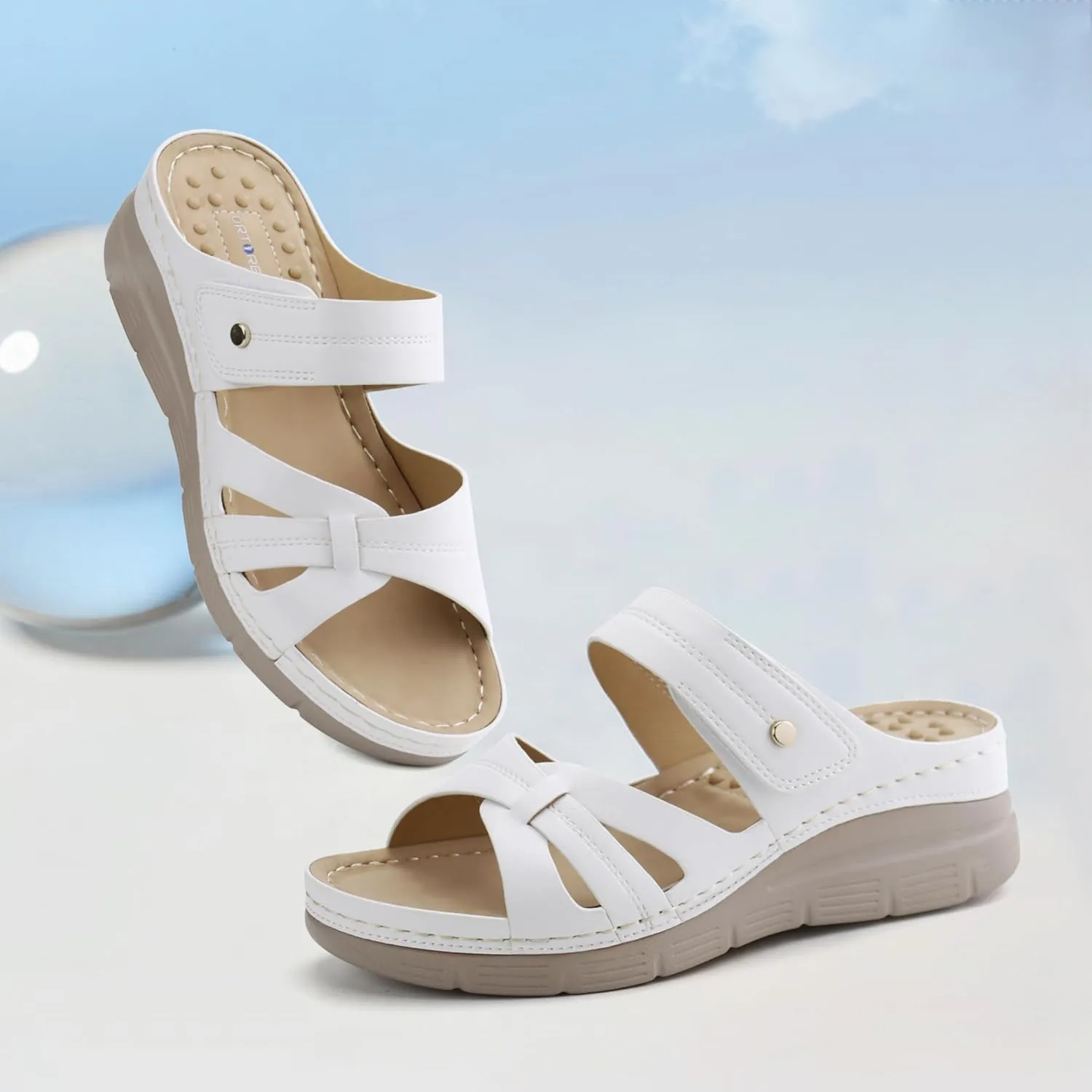 Ortho rest Women Orthotic Slides Comfortable Orthopedic Sandals Walking Sandals with Arch Support