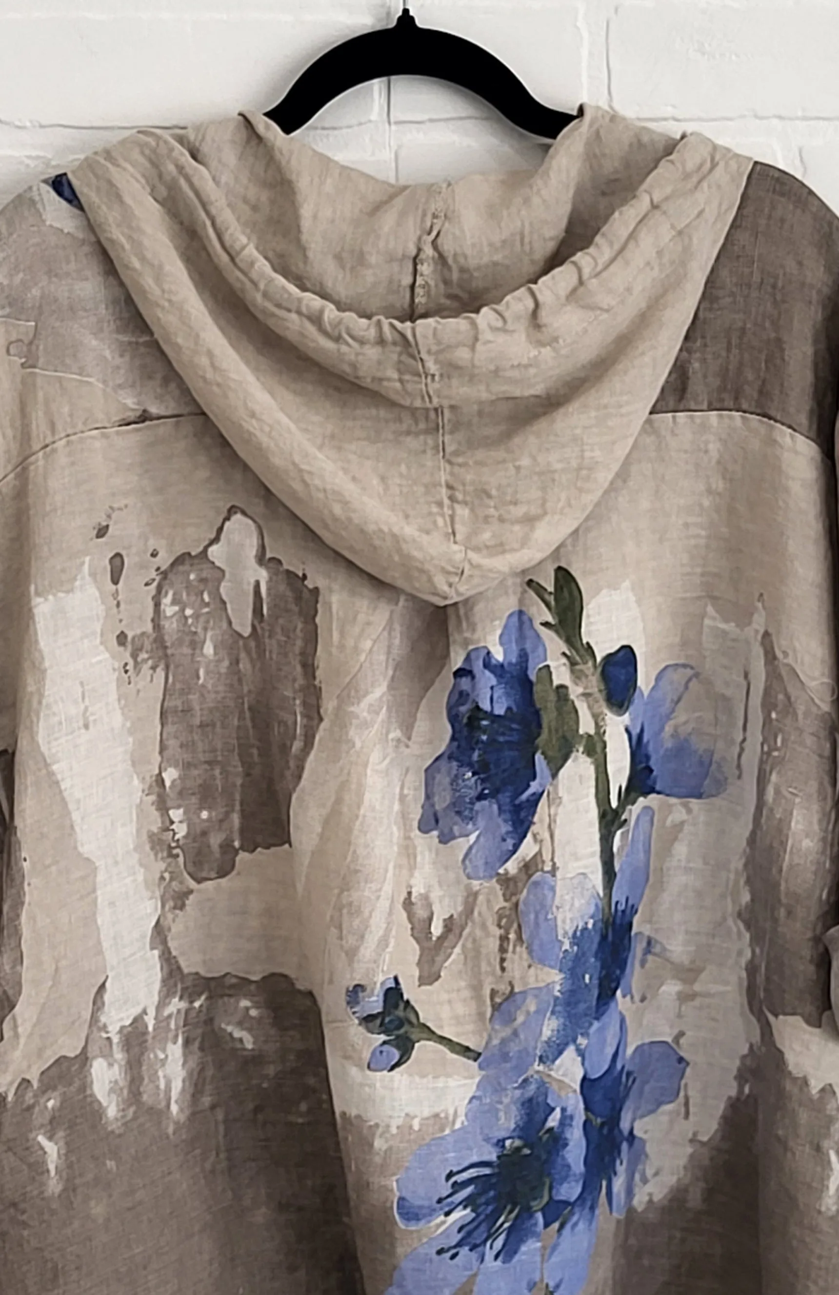 Painted Meadow Linen Zip Hoodie Set