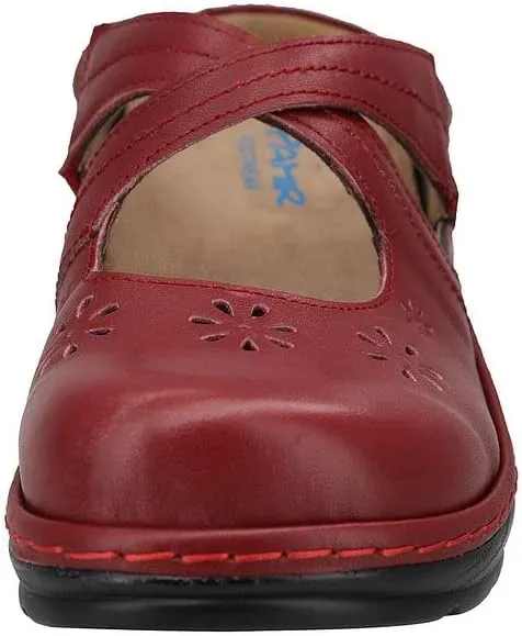 PAMIR Women's Mary Jane Clogs and Mules Leather Shoes with Arch Support