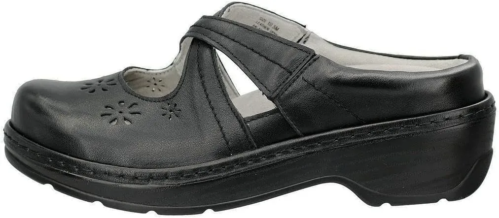 PAMIR Women's Mary Jane Clogs and Mules Leather Shoes with Arch Support