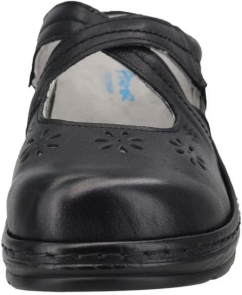 PAMIR Women's Mary Jane Clogs and Mules Leather Shoes with Arch Support