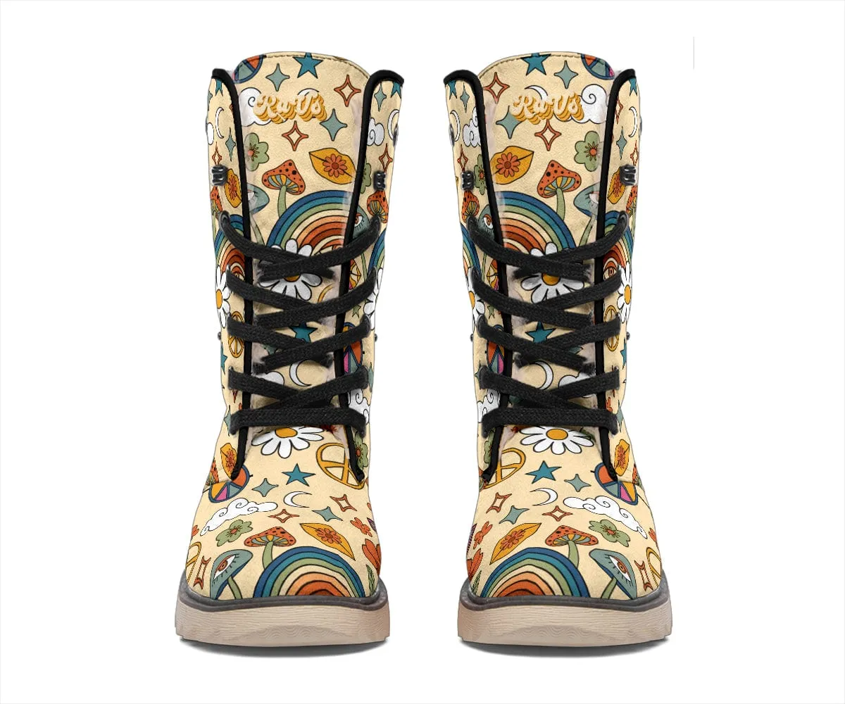 Peace And Love Suede Snow Boots