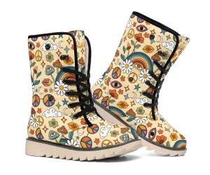 Peace And Love Suede Snow Boots