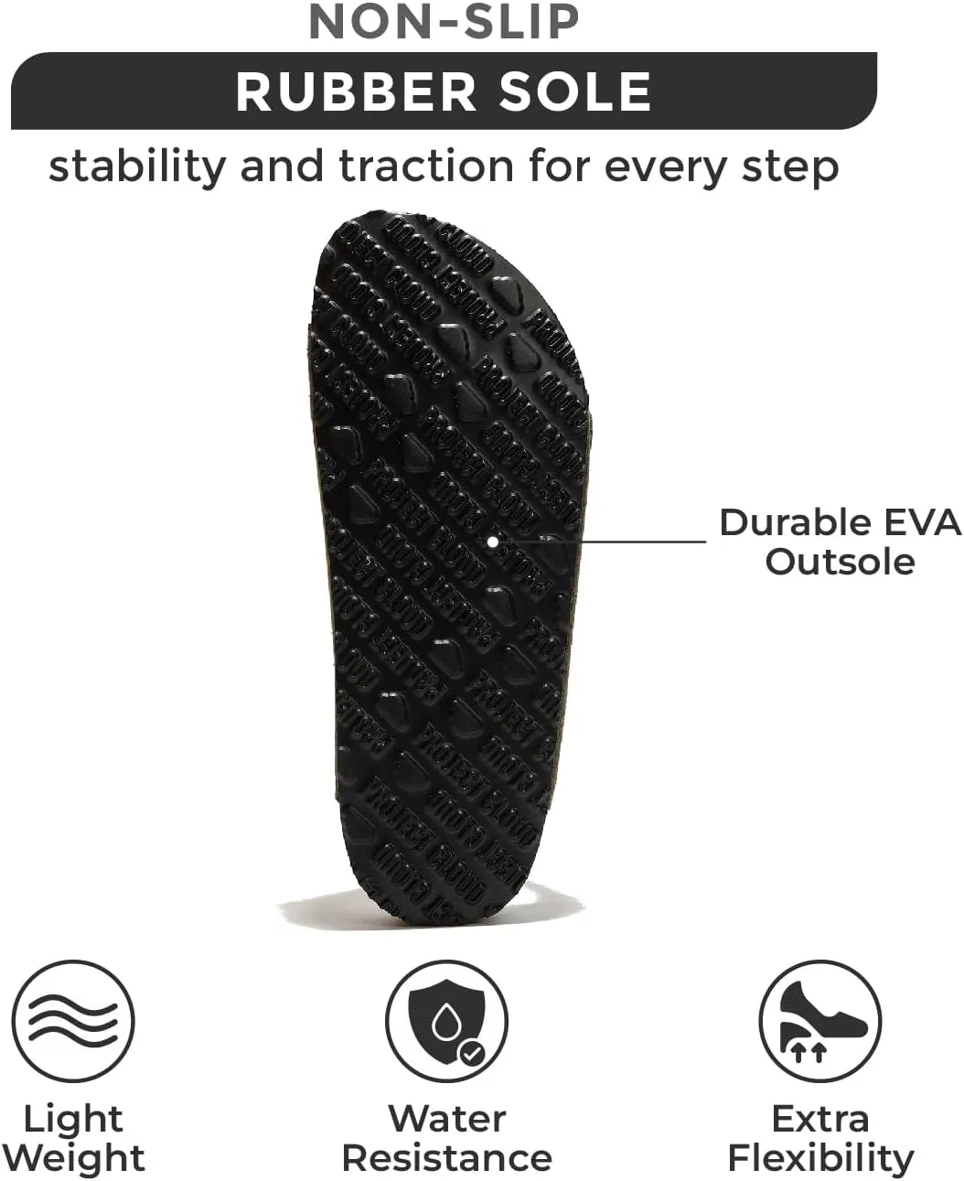 Project Cloud Genuine Leather Flat Sandals Beach Essentials Womens Sandals Memory Foam Vacation Essentials Slides for Women Footwear (Venita)