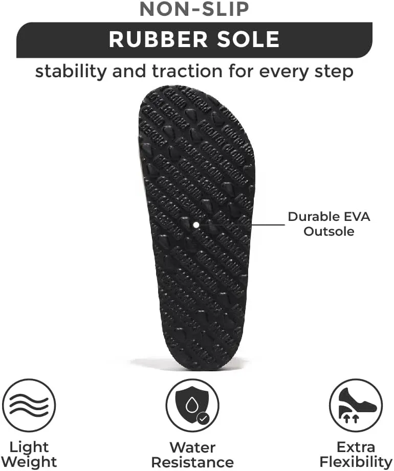 Project Cloud Genuine Leather Sandals Women Dressy Summer Beach Essentials - Flip Flops & Slides with Memory Foam Insole Womens Sandals Comfortable Footwear
