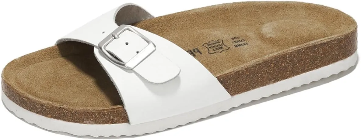 Project Cloud Genuine Leather Womens Sandals - Memory Foam Beach Essentials Womens Slippers - Perfect Summer Sandals for Women 2025 (Bahama)
