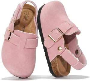 Project Cloud Mini Clogs for Kids - Memory Foam Unisex and Non-Slip Kids Clogs & Mules - Water Resistant Boys & Girls Sandals with Cork Footbed & Arch Support