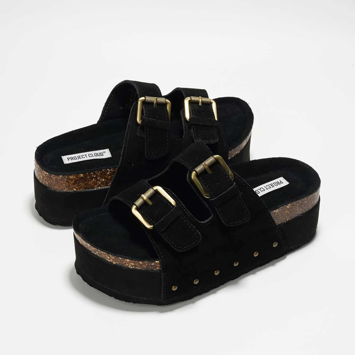 Project Cloud Platform Sandals Women Footwear - Genuine Leather and Durable EVA Sole for Non-Slip and Comfortable Platform - Fashion Summer Sandals for Women 2025 (Oliy)