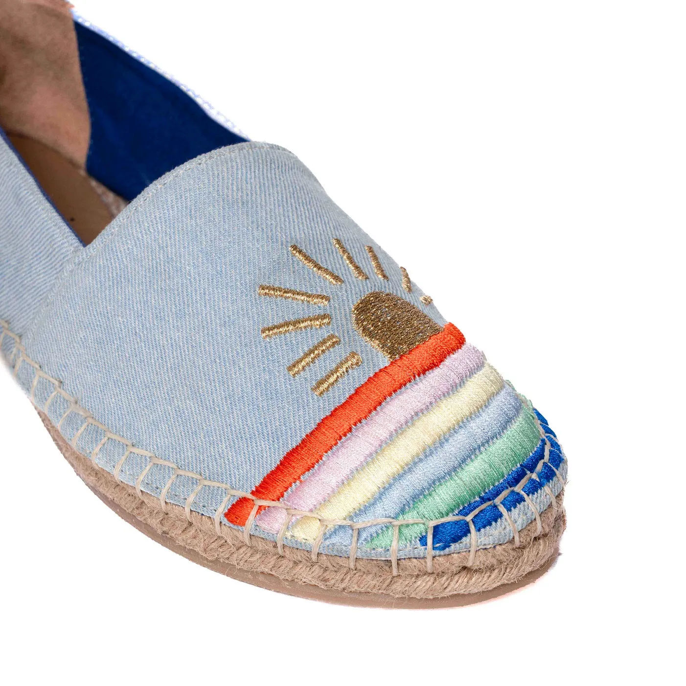 Rainbow Denim Espadrilles