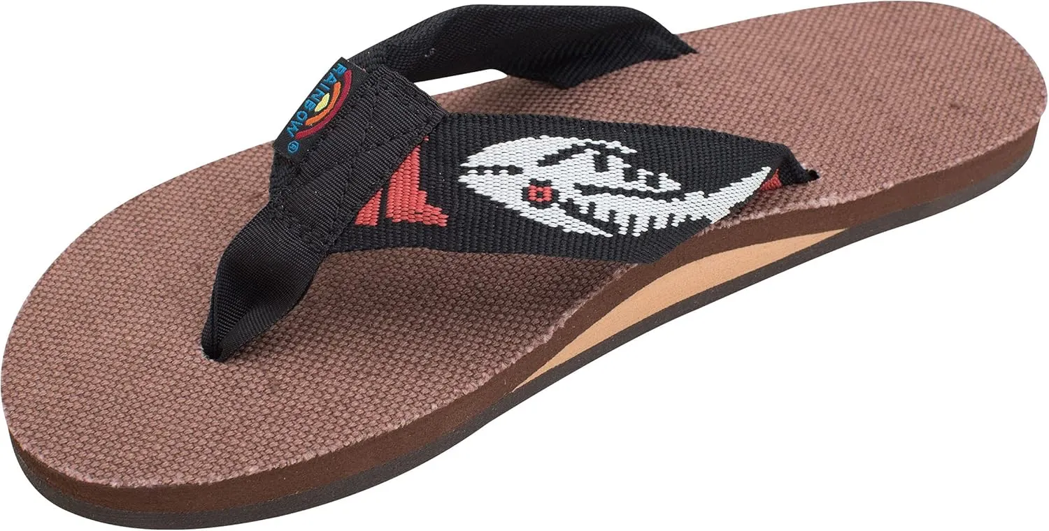 Rainbow Sandals Women's Single Layer Hemp w/Fish Strap