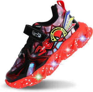 RAYCHY Children's Casual Shoes Boys Breathable Non-Slip Light Sneakers Unisex Luminous Sneakers for Girls Sport Running Shoes