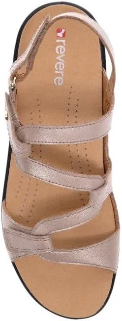 Revere Emerald 3 Women’s Sandals - Premium Soft Leather, Adjustable Straps & Contoured Footbed - Orthotic Arch Support for Stylish Comfort & All-Day Wear
