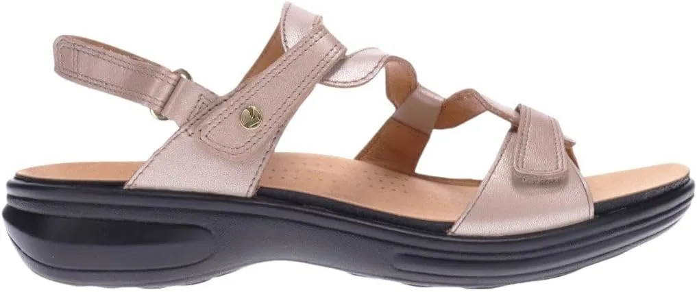 Revere Emerald 3 Women’s Sandals - Premium Soft Leather, Adjustable Straps & Contoured Footbed - Orthotic Arch Support for Stylish Comfort & All-Day Wear