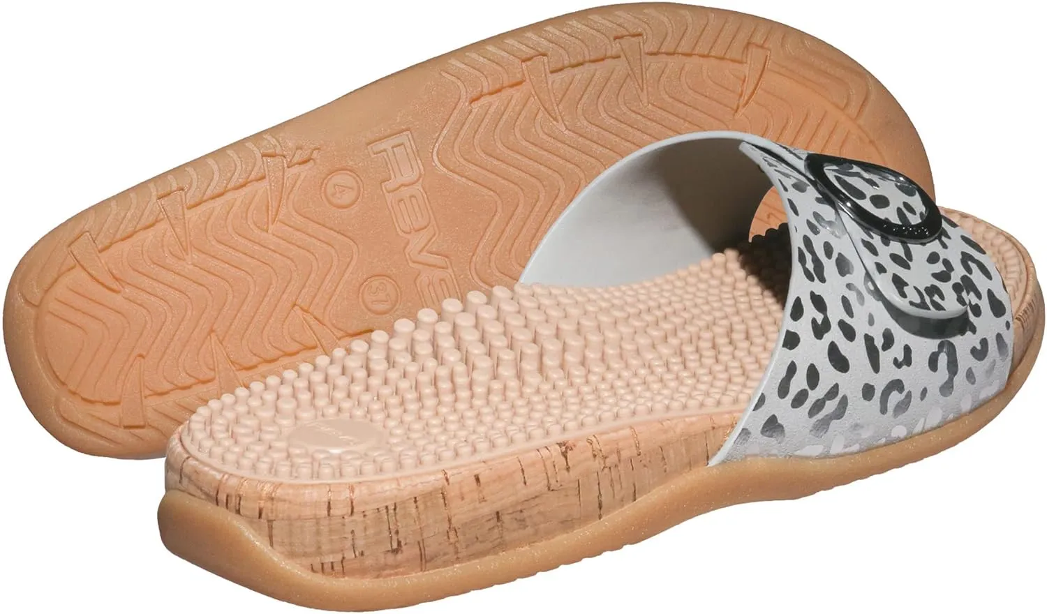 Revs - Katrine - Women’s Single Strap Reflexology Massage Sandals