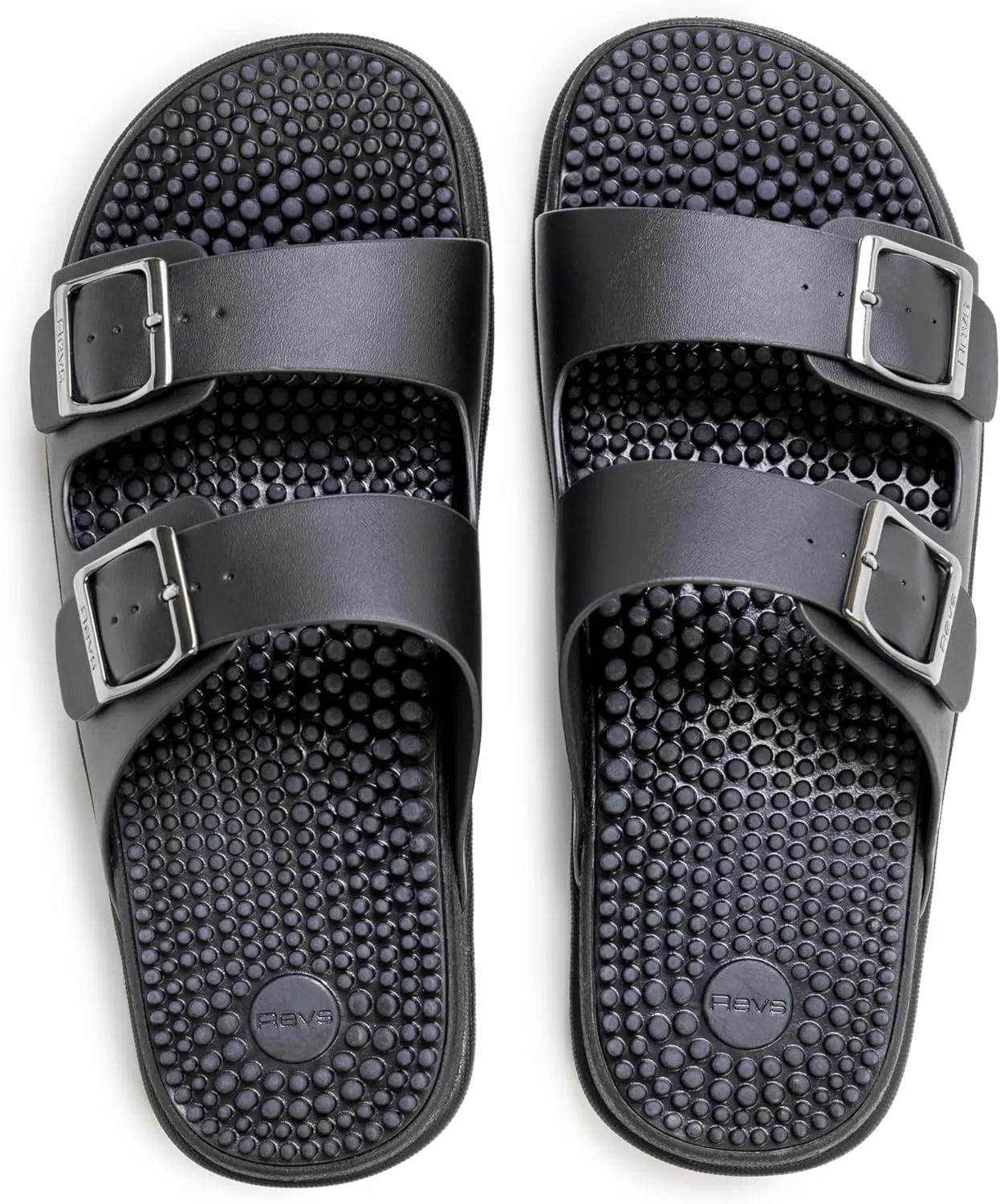 Revs - Lochy - Men’s Double Strap Reflexology Massage Sandals