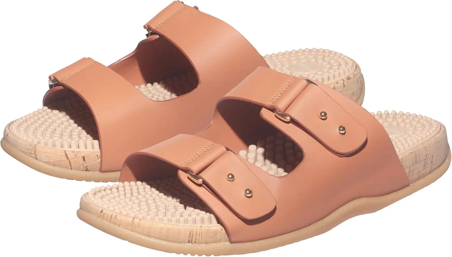 Revs Premium Reflexology & Acupressure Massage Sandals, Adjustable Strap, Cushion Comfort, Arch Support.