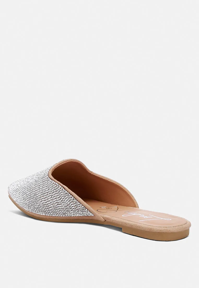 Rhinestones Mules By RAG