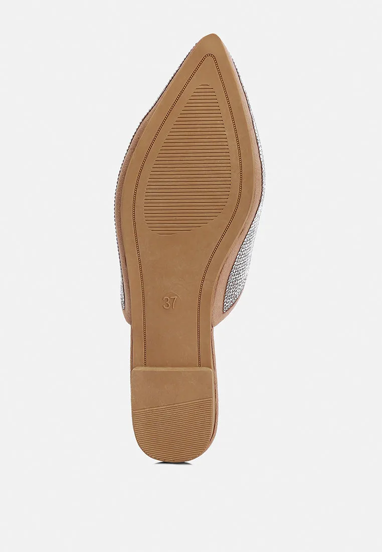 Rhinestones Mules By RAG