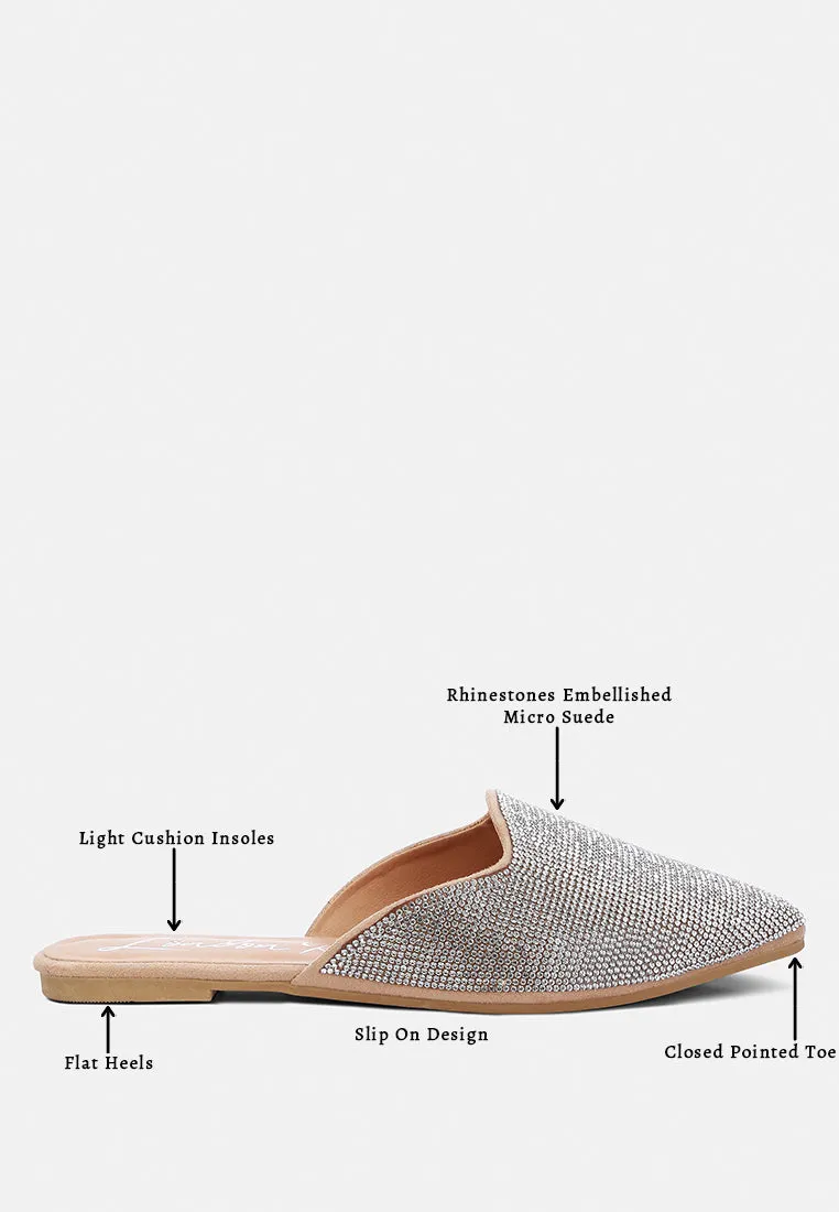 Rhinestones Mules By RAG