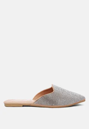 Rhinestones Mules By RAG