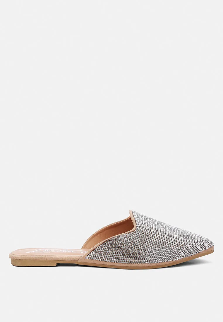 Rhinestones Mules By RAG