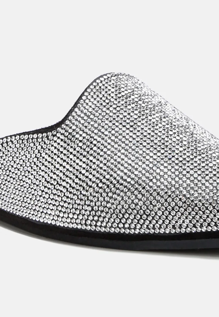Rhinestones Mules By Ruw
