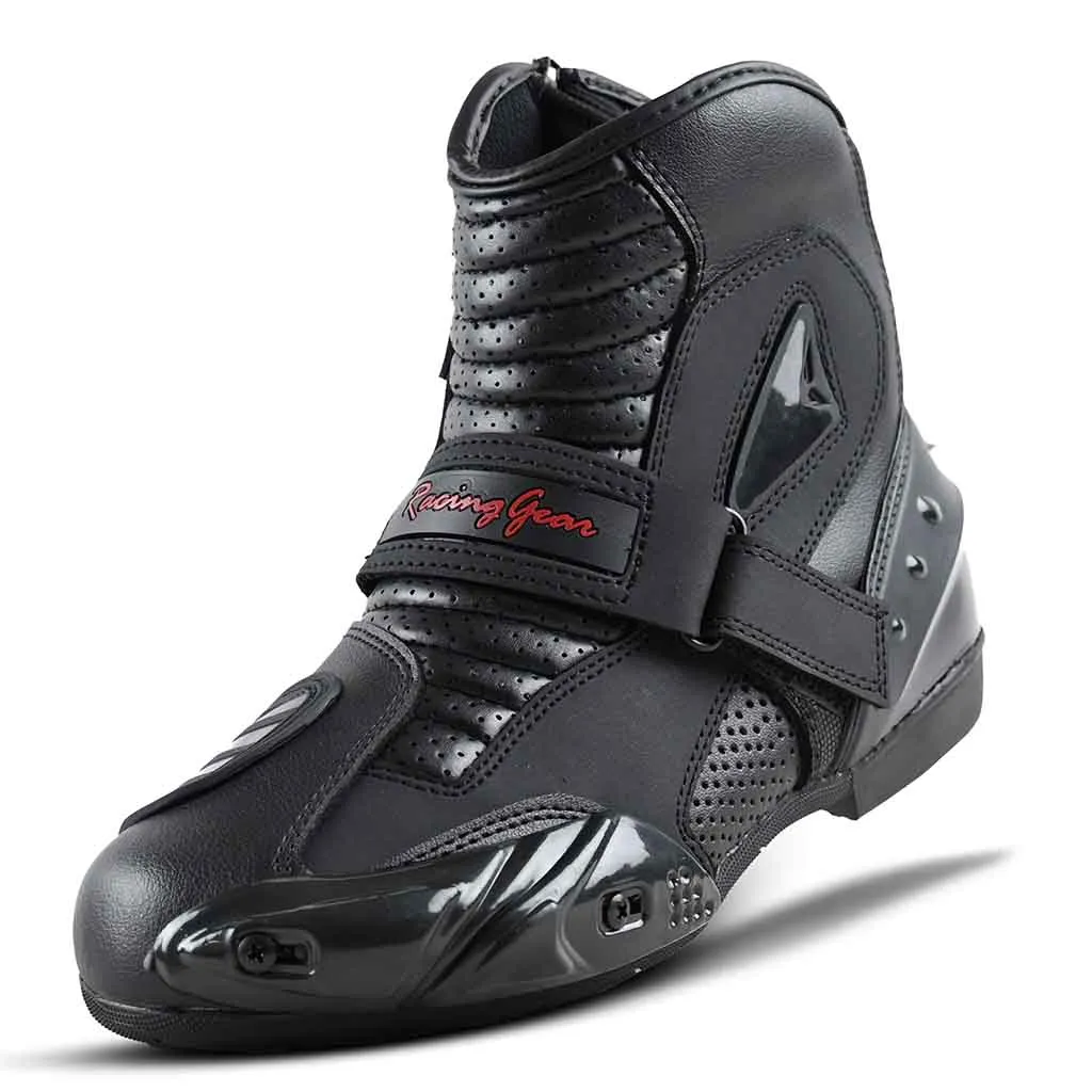 RIDERACT® Men’s Motorcycle Boots Black Road Active