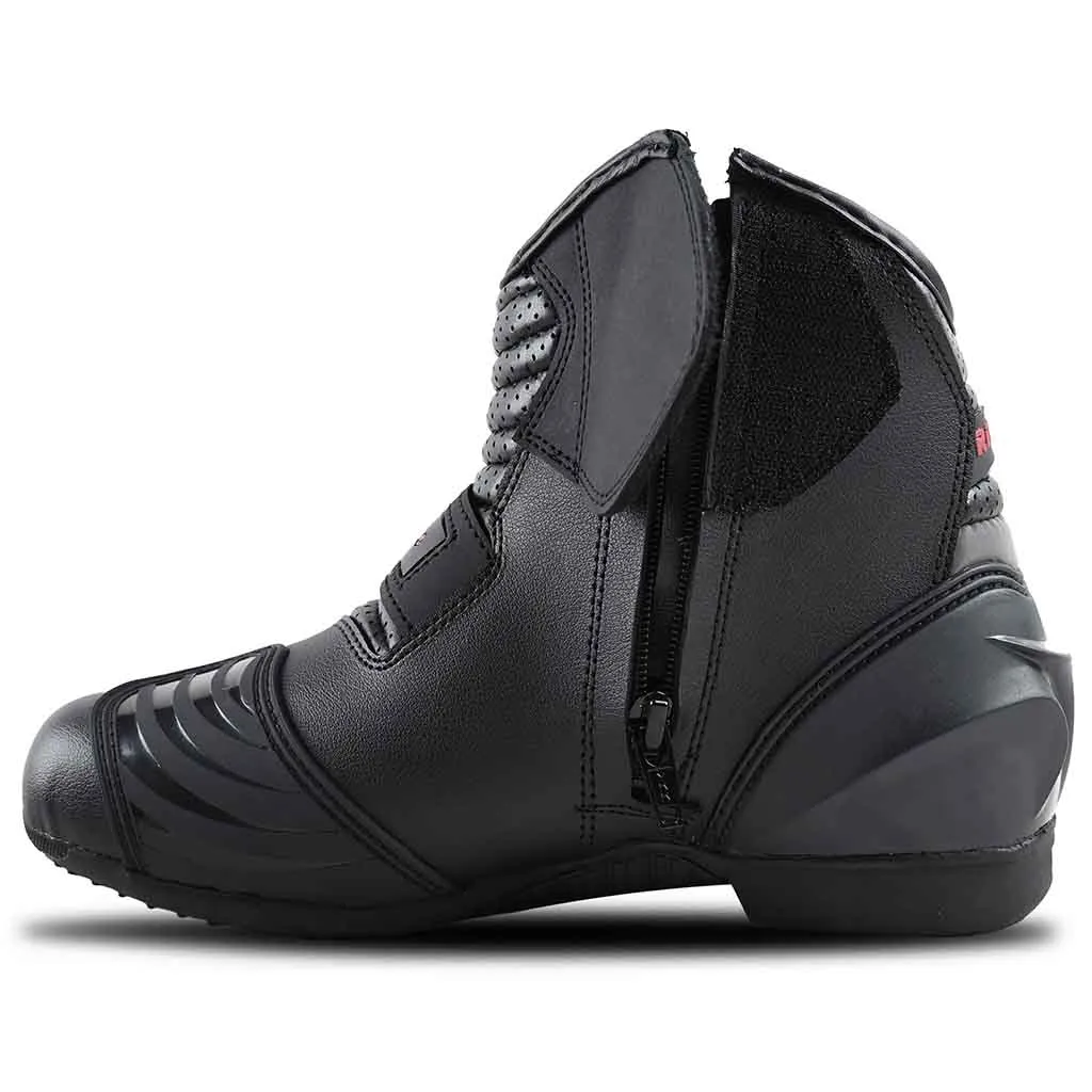RIDERACT® Men’s Motorcycle Boots Black Road Active