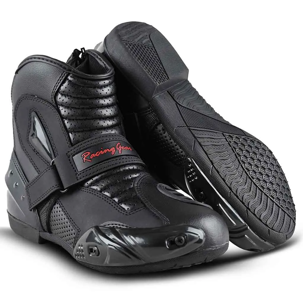 RIDERACT® Men’s Motorcycle Boots Black Road Active