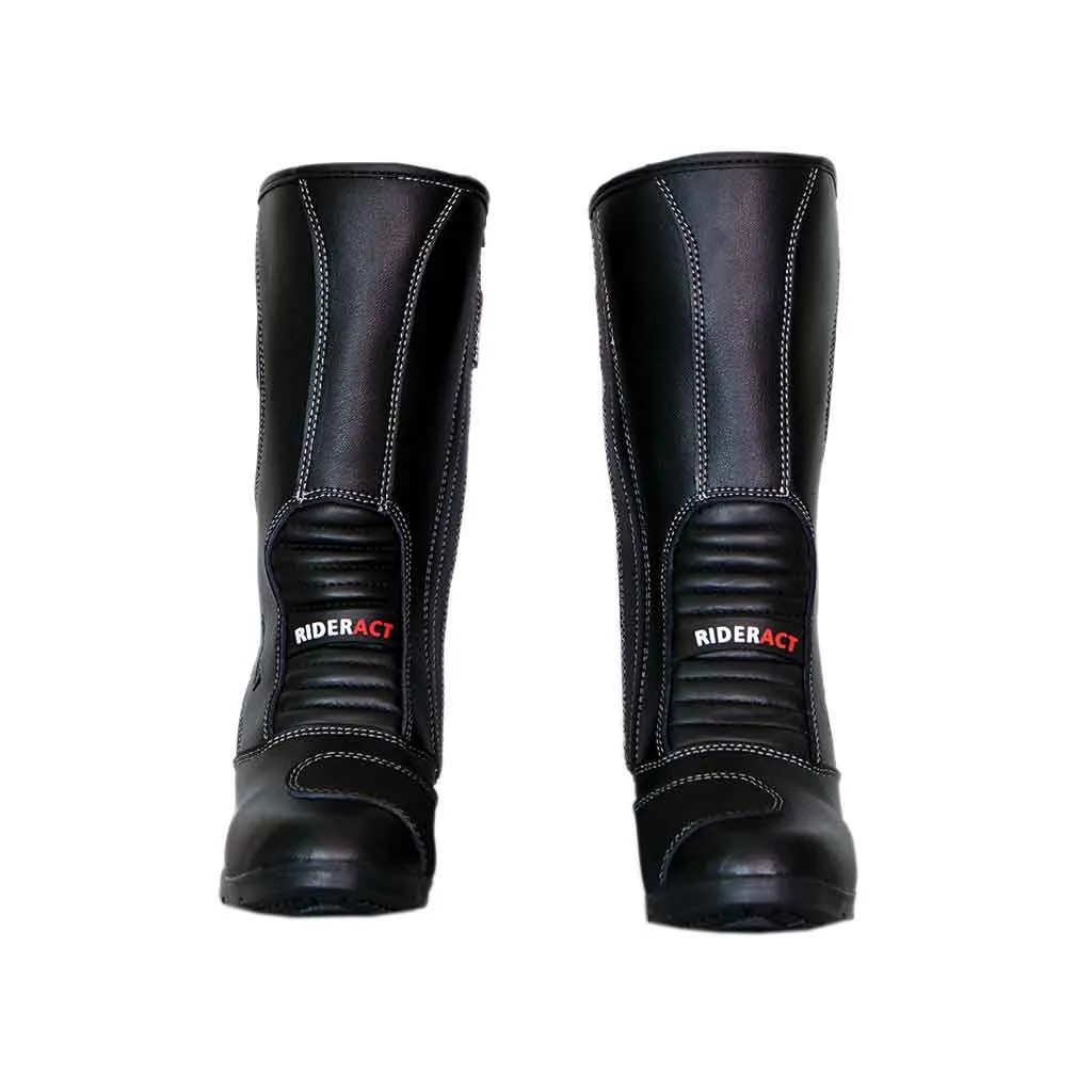 RIDERACT® Women’s Motorcycle Boots Black Spot-1