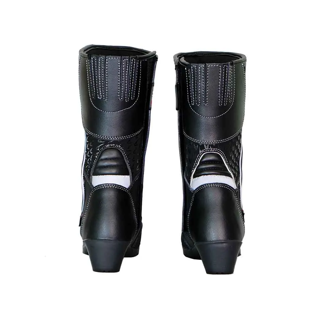 RIDERACT® Women’s Motorcycle Boots Black Spot-1