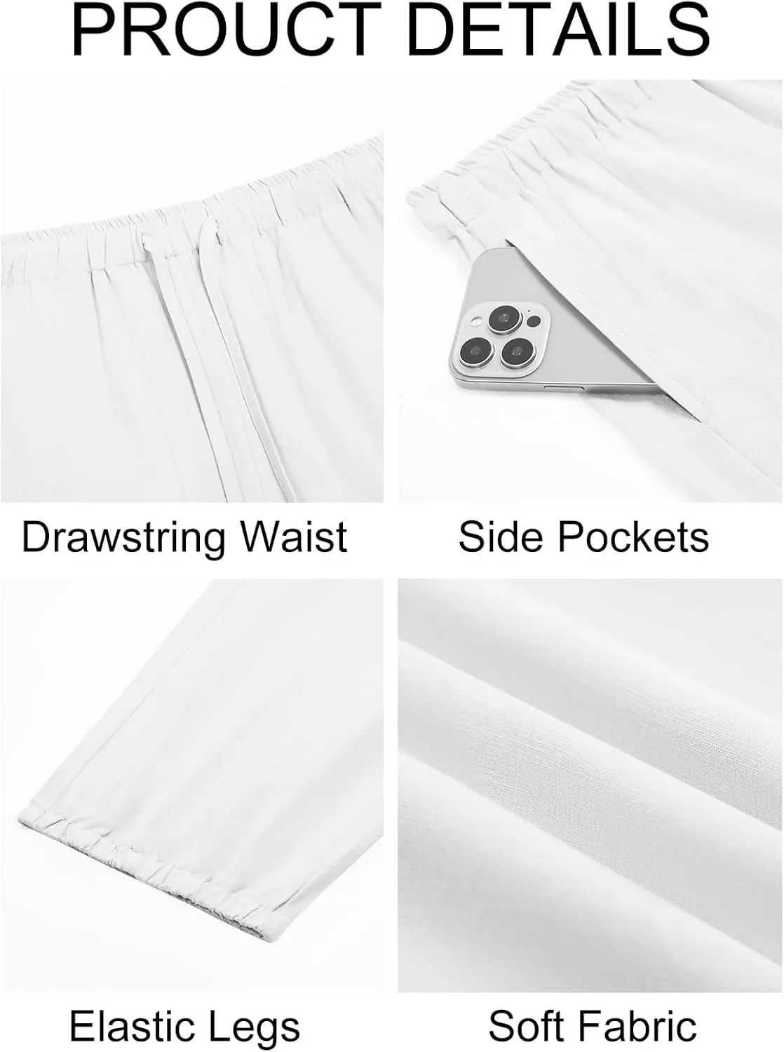 Runcati Mens Casual Harem Pants Baggy Hippie Yoga Cotton Linen Pants Drop Crotch Drawstring Beach Summer Trousers