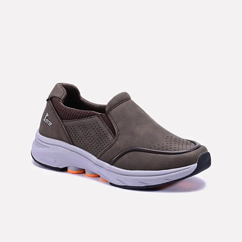 Rush Brown Slip On Sneakers 0120493
