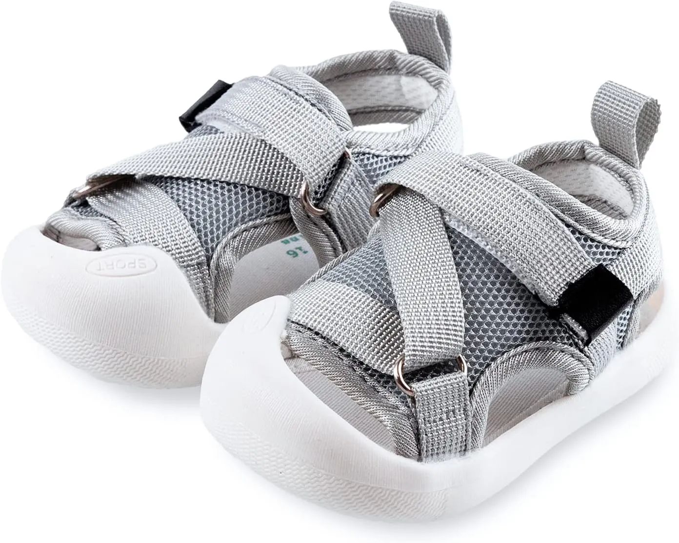 RVROVIC Boys Girls Athletic Sports Sandals Open-Toe Breathable Rubber Sole Beach Water Shoes for Toddler