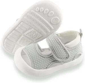 RVROVIC Boys Girls Athletic Sports Sandals Open-Toe Breathable Rubber Sole Beach Water Shoes for Toddler