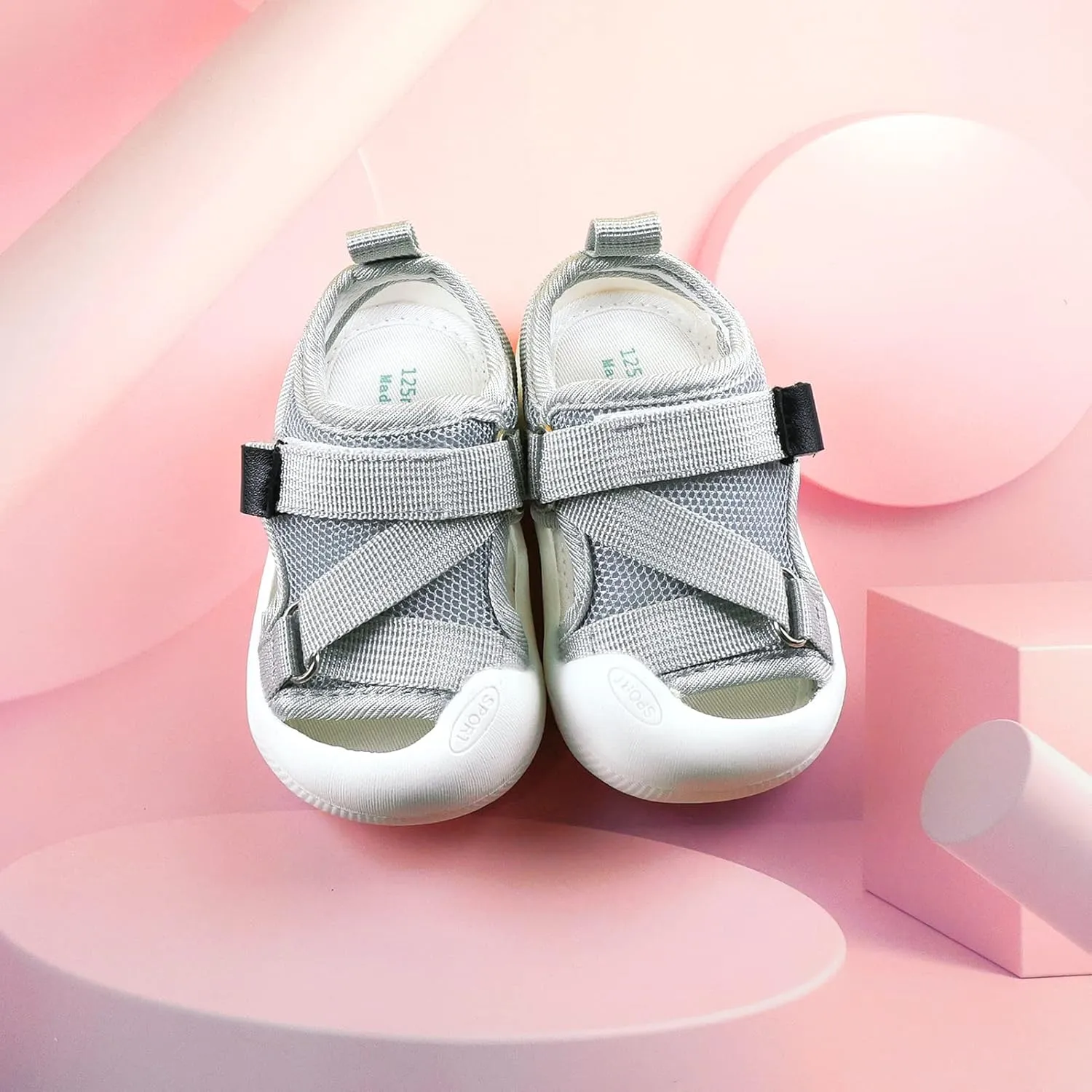RVROVIC Boys Girls Athletic Sports Sandals Open-Toe Breathable Rubber Sole Beach Water Shoes for Toddler