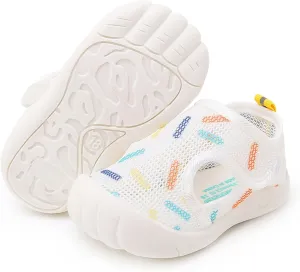 RVROVIC Boys Girls Athletic Sports Sandals Open-Toe Breathable Rubber Sole Beach Water Shoes for Toddler