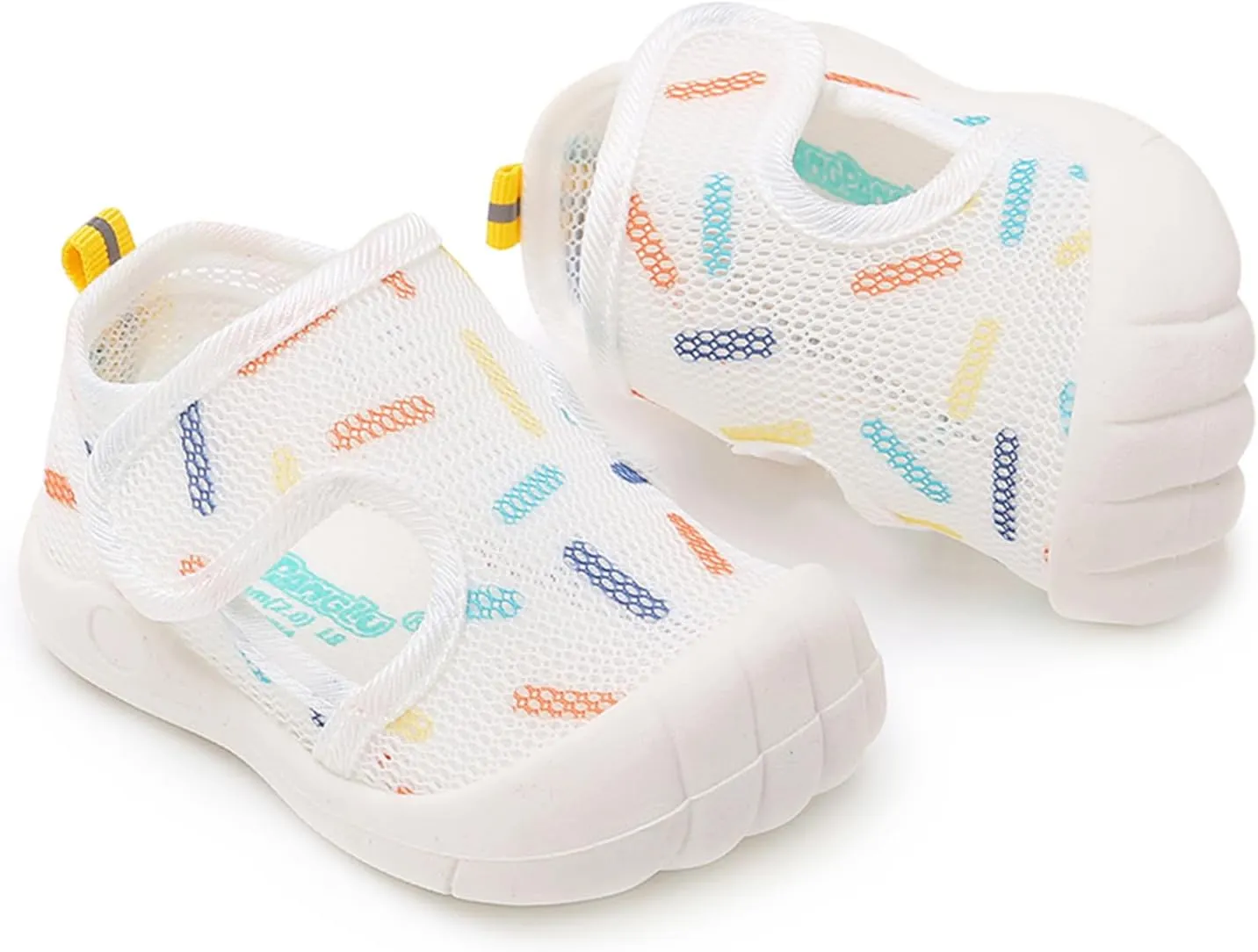 RVROVIC Boys Girls Athletic Sports Sandals Open-Toe Breathable Rubber Sole Beach Water Shoes for Toddler