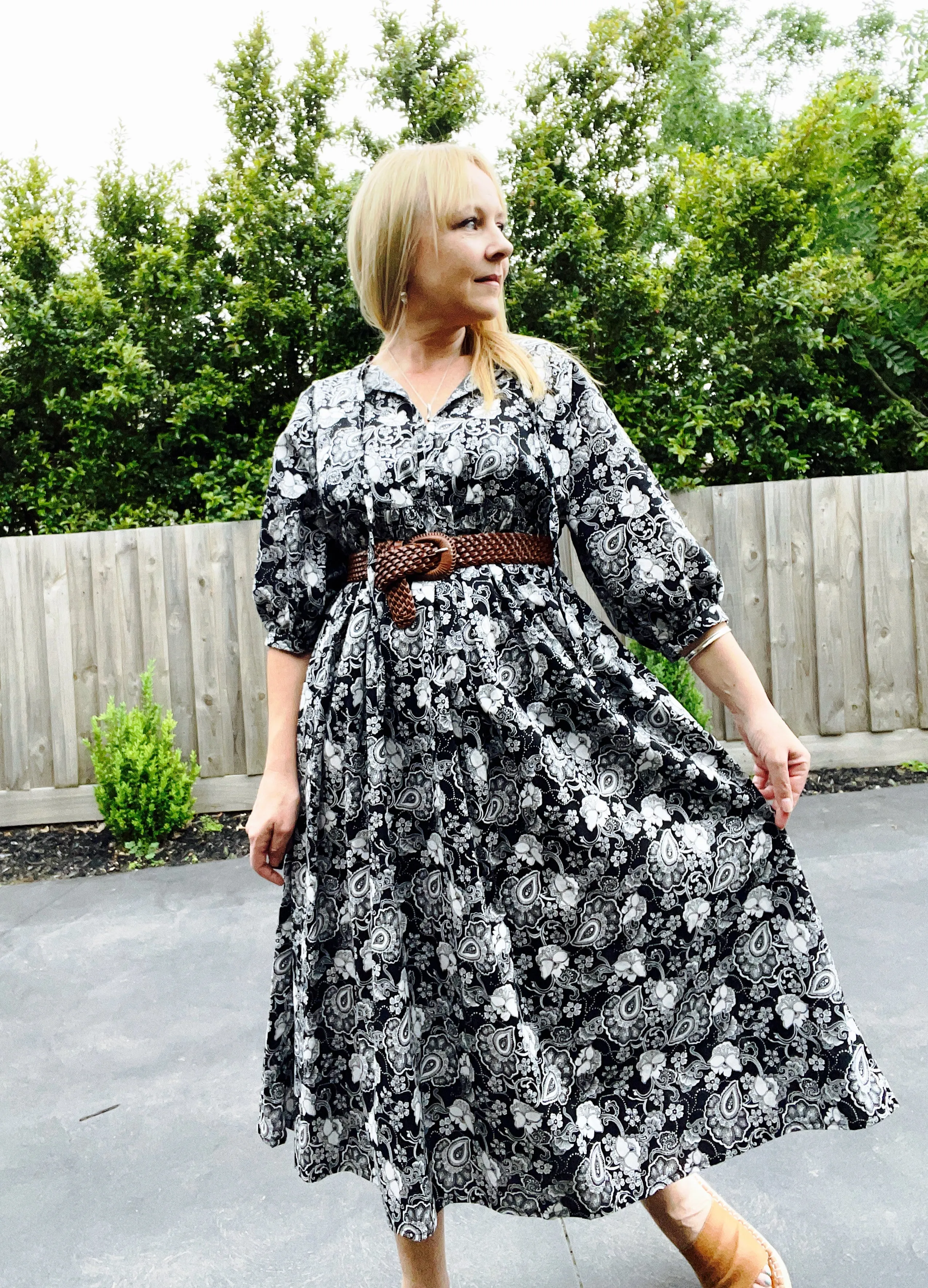 SALE - Frida Dress Ebony - Last 1s SM