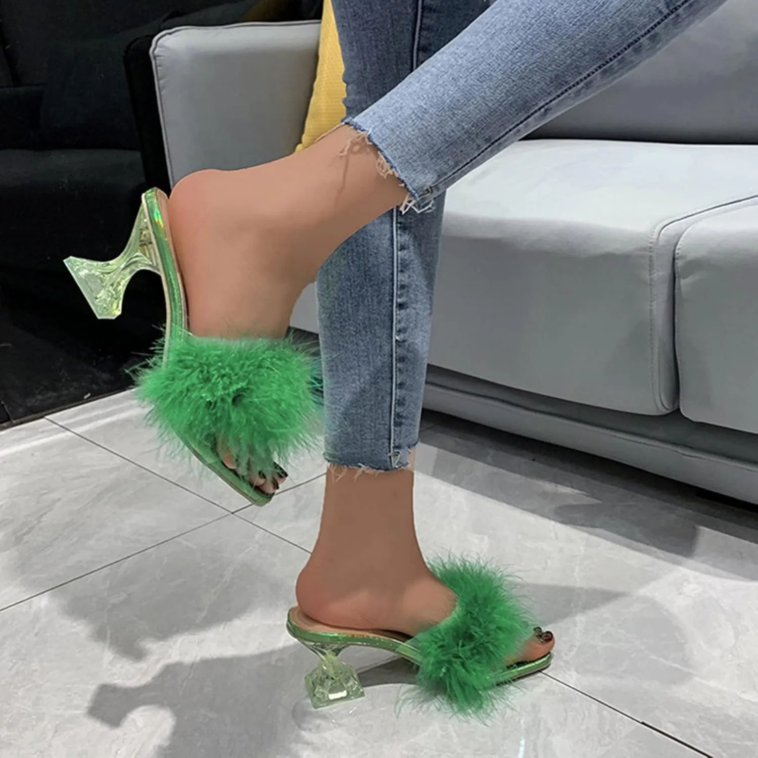 Sandals for Women 2025 Low Block Heels Sandals Open Toe Sandals Square Toe Bridal Shoes Ankle Strap Summer Heels