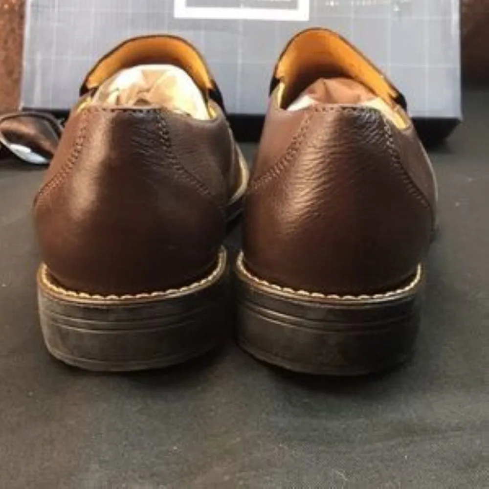 Sandro Moscoloni Brown Leather Loafers 10.5M