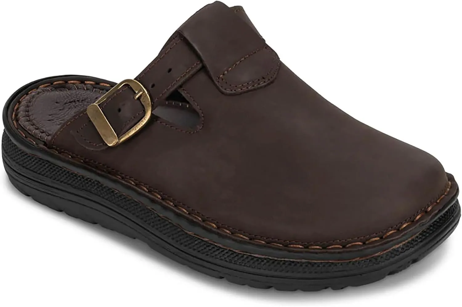 Sawyer - Leather Clog-Toe Sandal - Womens Sandals