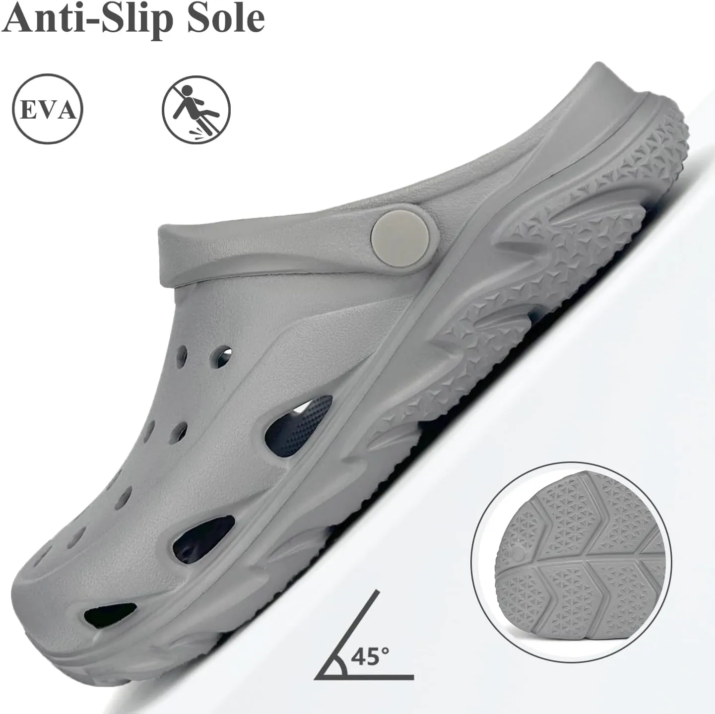 Scecocrs Womens Mens Arch Support Clogs Garden Shoes Adult Slip On Outdoor Spoort Sandals Summer Water Beach Shoes Casual Slippers Lightweight Breathable Non Slip