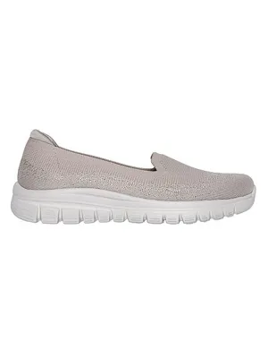 Skechers Taupe Women Graceful View Finder Ballerinas