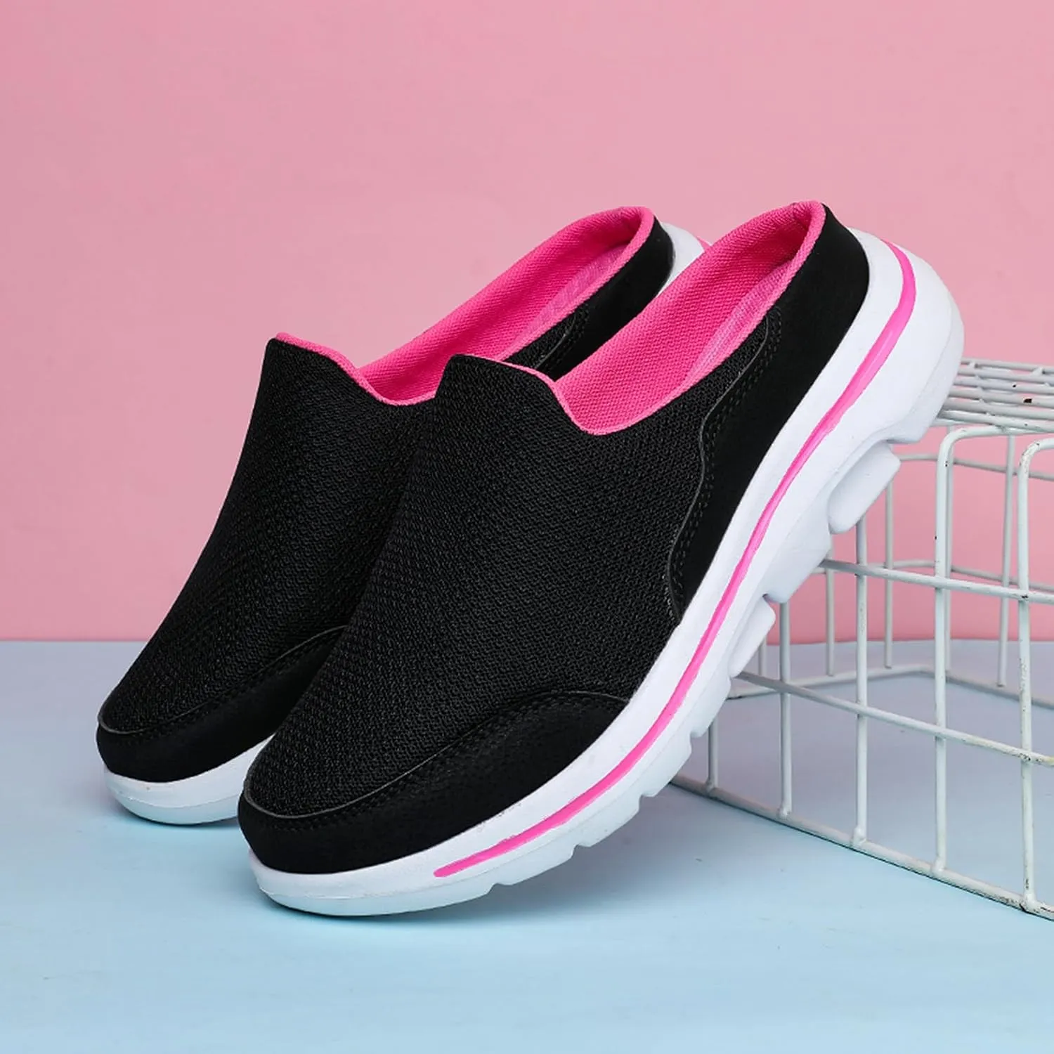 Slip On Mules & Clogs for Womens Mens Light Open Back Shoes Comfort Walking Shoes Breathable Slippers Closed Toe Slides
