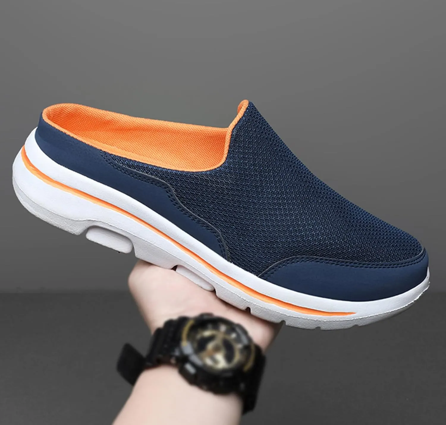 Slip On Mules & Clogs for Womens Mens Light Open Back Shoes Comfort Walking Shoes Breathable Slippers Closed Toe Slides